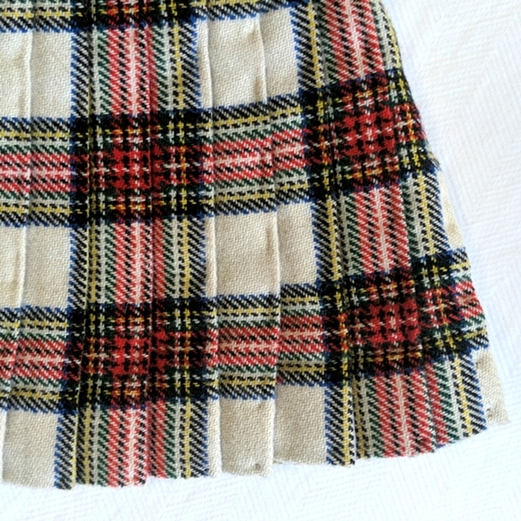 handmade tartan kilt pinafore 12 months baby girl - Picture 9 of 9